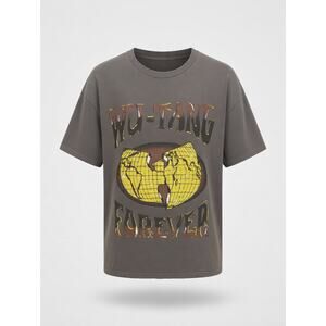 Wu-Tang Clan Forever logo | Gray | 100% Cotton T-Shirt | Size Large
